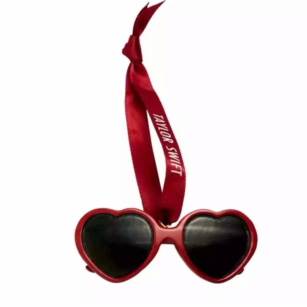 Taylor Swift Official Red Heart Sunglasses Ornament - I’m Feeling 22 -NEW in box
